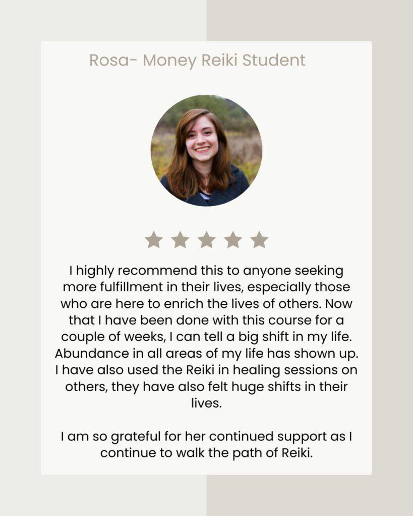 Testimonial-Rosa-Money Reiki Student