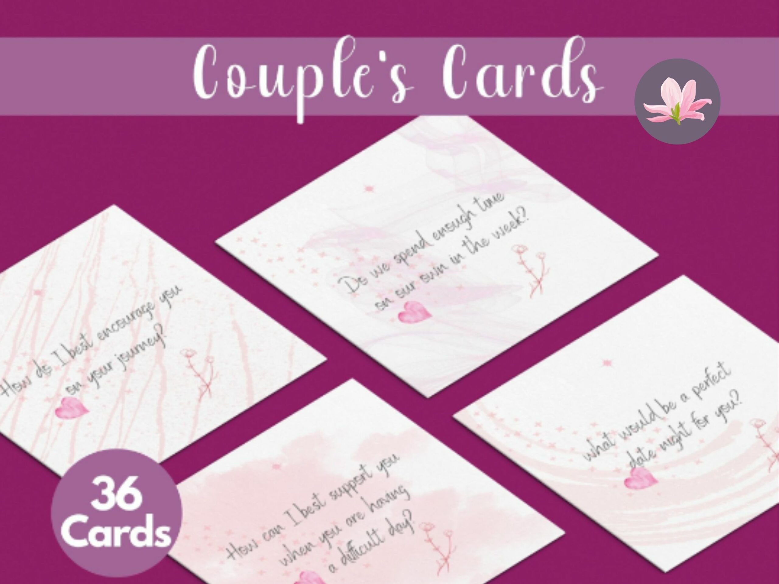 Couple’s Ask A Question Each Day Cards